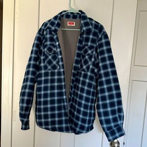 Wrangler Men’s Fleece Lined Flannel